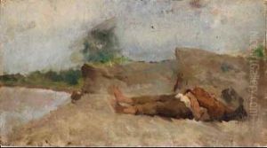 Ragazzo In Riposo by Pompeo Mariani