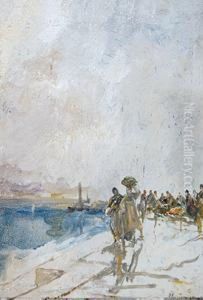 Porto Di Genova by Pompeo Mariani