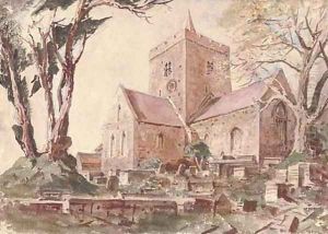 A folio of unframed watercolours, the majority of English and French landscapes and town scenes, all variously inscribed and dated by John Louis Petit