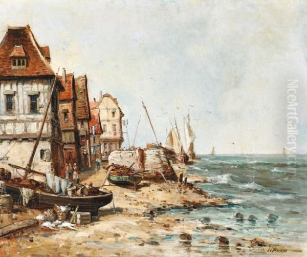 Barques De Peche Sur Le Sable Au Bord De L""""atlantique - view 1