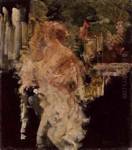 Figura Femminile In Interno by Pompeo Mariani