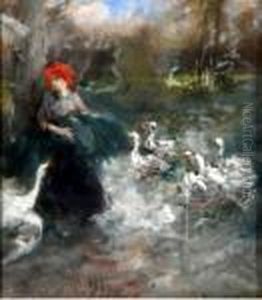 Contadina Conoche by Pompeo Mariani