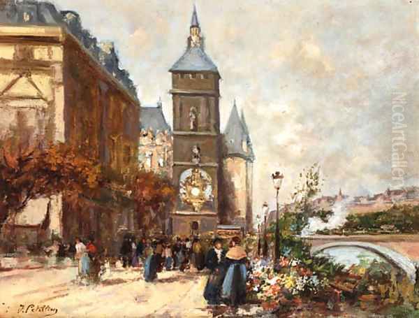 Flower market, Paris - view 1