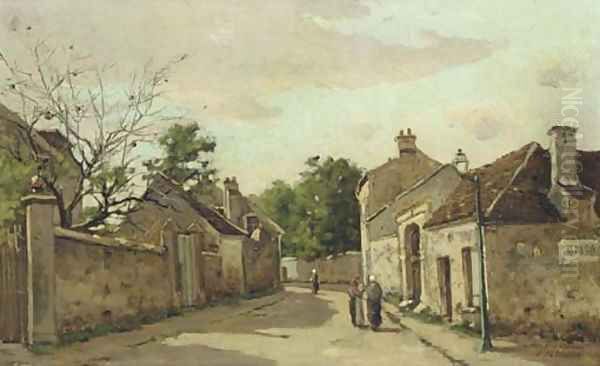 Gossips on a village street - view 1