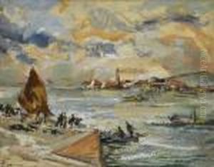 Porto Di Genova by Pompeo Mariani