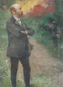 Studio Per Il Ritratto Di Giulio Pica by Pompeo Mariani
