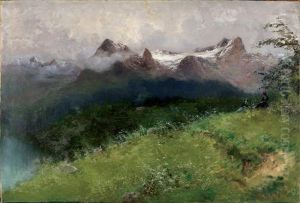 Villeggianti In Montagna by Pompeo Mariani
