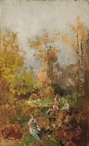 Alla Zelata - 1890 by Pompeo Mariani
