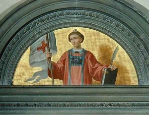 St. Stephen, lunette from the Salone del Consiglio, 1871