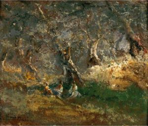 Ulivi A Bordighera by Pompeo Mariani
