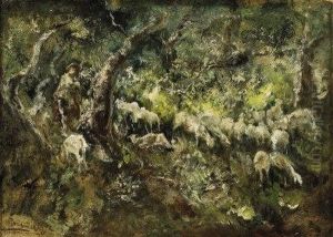 "pastorale" Bordighera 1919 by Pompeo Mariani