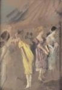 Scena Di Mercato by Pompeo Mariani