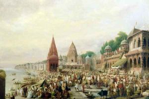 A View of Dasaswanadh Ghat, Benares, during the Dassera Festival