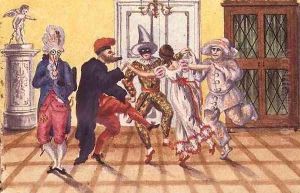 Pantomime from the journal of Carl Baumann written 1813-25, 1813 by Franz Paumgarrten