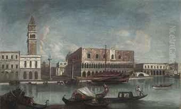 The Bacino Di San Marco, Venice,
 Looking East, With The Zecca, Thelibreria, The Piazzetta Of Saint Mark 
And The Ducal Palace - view 1