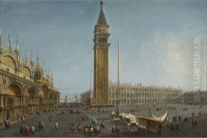 The Piazza San Marco, Venice, From The Torre Dell'orologio by Michele Marieschi