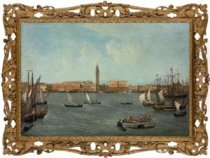 The Bacino Di San Marco, Venice, Looking Towards The Molo by Michele Marieschi