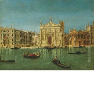Veduta Del Canal Grande Con La Chiesa Di San Stae by Michele Marieschi