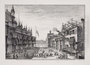 Venezia, Veduta Della Piazza Di. S. Basso O Dreileoni