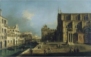 View Of Campo Ss.giovanni E Paolo, Venice by Michele Marieschi