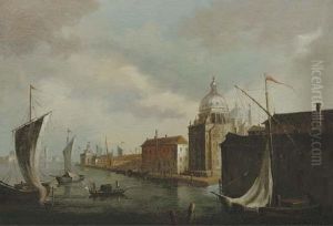 The Punta Della Dogana With The Sante Maria Della Salute, Venice by Michele Marieschi
