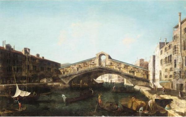 Venice, A View Of The Rialto Bridge From The South - view 1