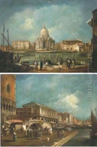 Santa Maria Della Salute From The Grand Canal by Michele Marieschi