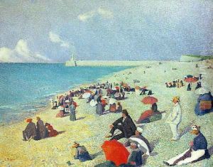 On The Beach by Leon Pourtau