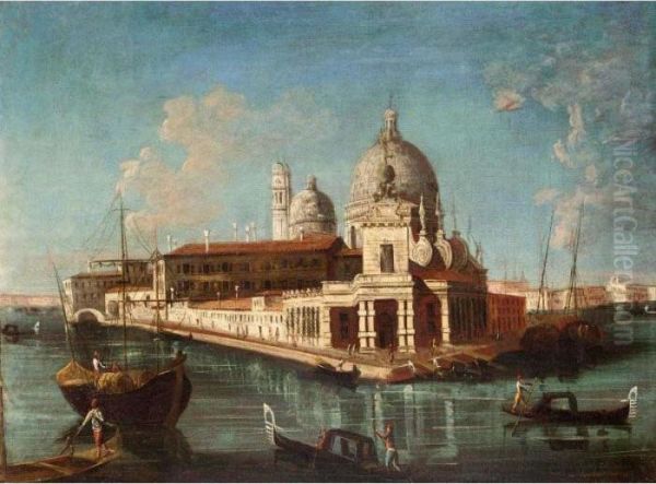 Venice, A View Of The Entrance Of The Grand Canal With Santa Maria Della Salute Behind - view 1