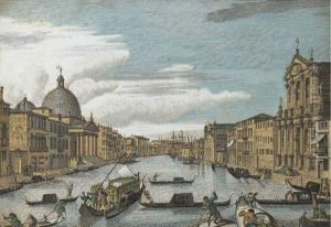 A View Of The Grand Canal Of Venice by Michele Marieschi