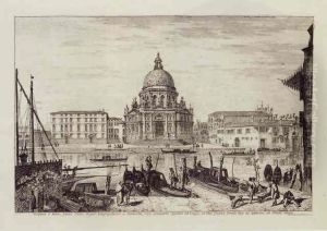 S Maria Della Salute (#) Piazzetta S Basso (#) The Molo And S Maria by Michele Marieschi