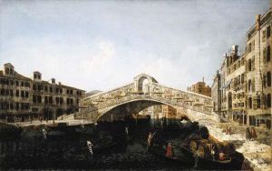 The Rialto Bridge, Venice by Michele Marieschi