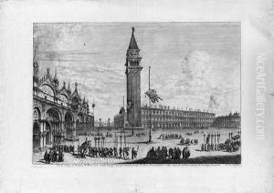 Piazza S. Marco Dalla Torre
Dell'orologio, From Magnificentioresselectioresque Urbis Venetiarum
Prospectus (succi 12) by Michele Marieschi