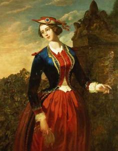 Portrait of Jenny Lind 1820-87, the Swedish Nightingale by Joseph Rubens Powell