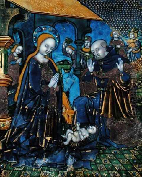 Plaque depicting The Adoration of the Child, Limoges - view 1