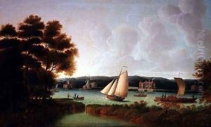 The Union Yacht off Battersea, c.1750 by Thomas Priest