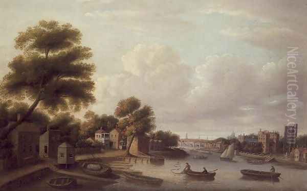 View of the Thames at Lambeth Palace - view 1