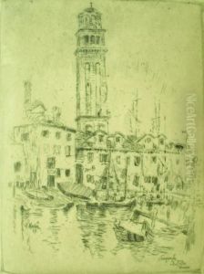 ''campanile,
Sta Pietra,
Venezia'' by John Marin