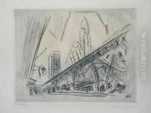 Downtown New York, The El (from The New Republic) by John Marin