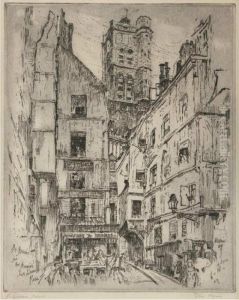 St. Gervais, Rue Grenier Sur L'eau, Paris by John Marin