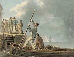 Casting off from the quay by William Payne