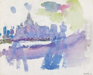 Untitled--brooklyn Bridge Series by John Marin
