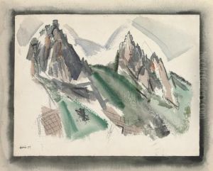 White Mountain Country, Summer No. 29, Dixville Notch No. 1 by John Marin