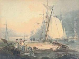 View near Cardigan, South Wales by William Payne