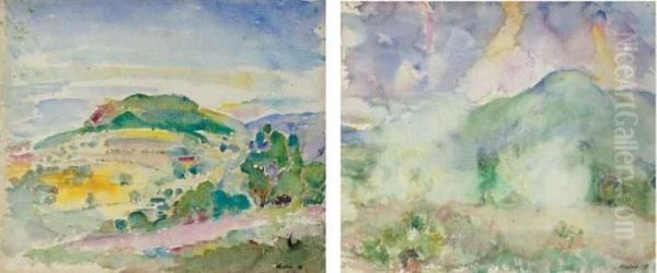 Rowe, Massachusetts: A Double-sided Watercolor - view 1
