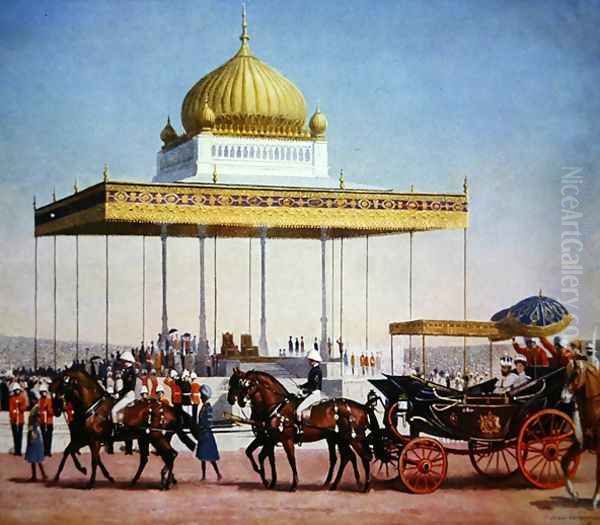 King George V at the Delhi Durbar, 1911 - view 1
