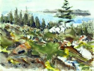Back Of The Waters, Landscape No. Iii by John Marin
