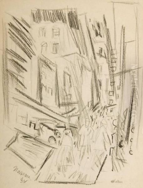 John Marin . Nassau Street - view 1