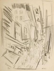 John Marin . Nassau Street by John Marin