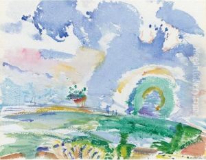 Castorland Landscape (cloud Forms, No. 4) by John Marin